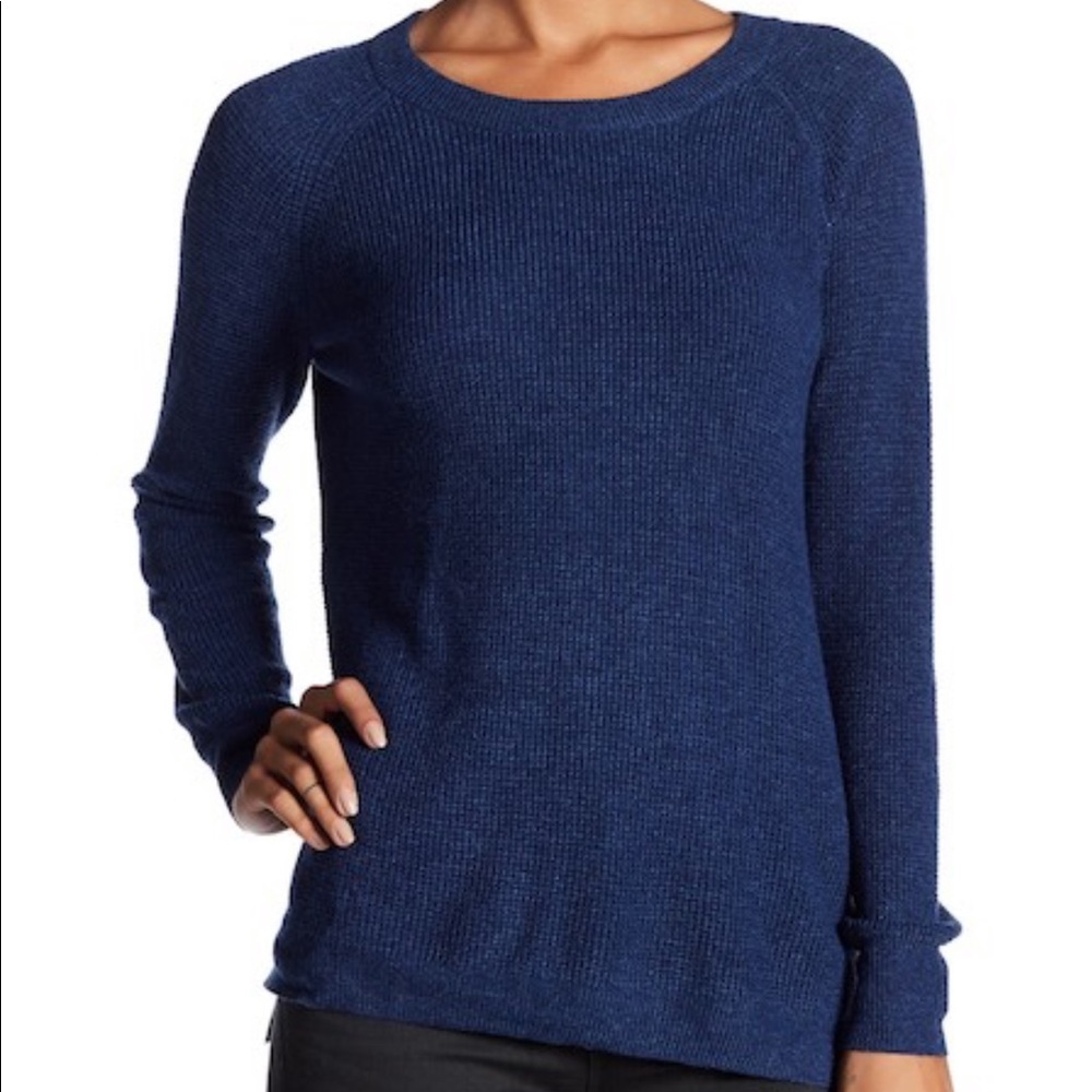 Madewell waffle knit pullover sweater